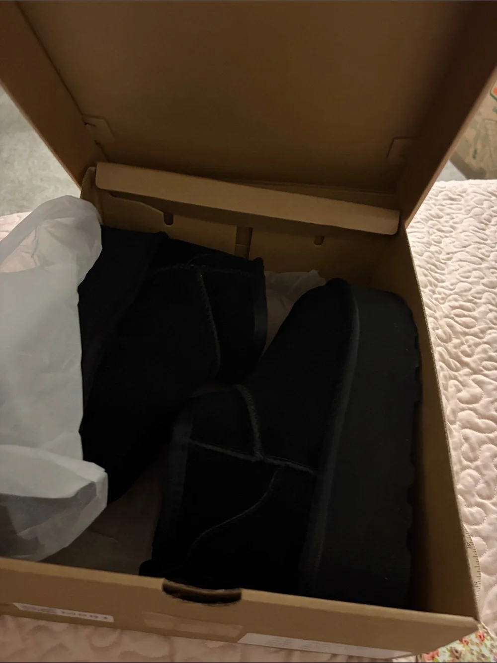 Classic Black Platform Ankle Boot — Women's Suede Slip-On Platform